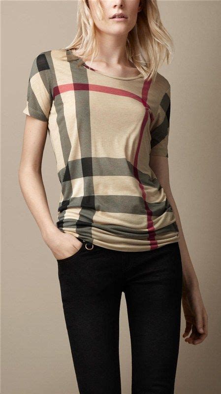 plaid burberry t shirt women& 39|authentic Burberry shirt.